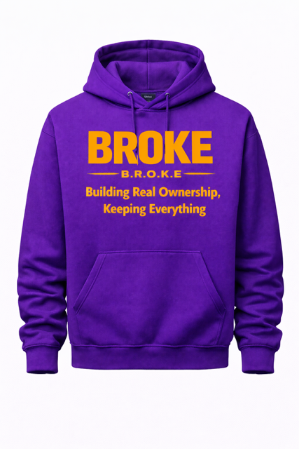 Mardi Gras B.R.O.K.E. Hoodie